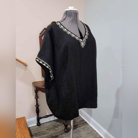 NEW 4X Sonoma Linen Blend Blouse - Picture 3 of 7